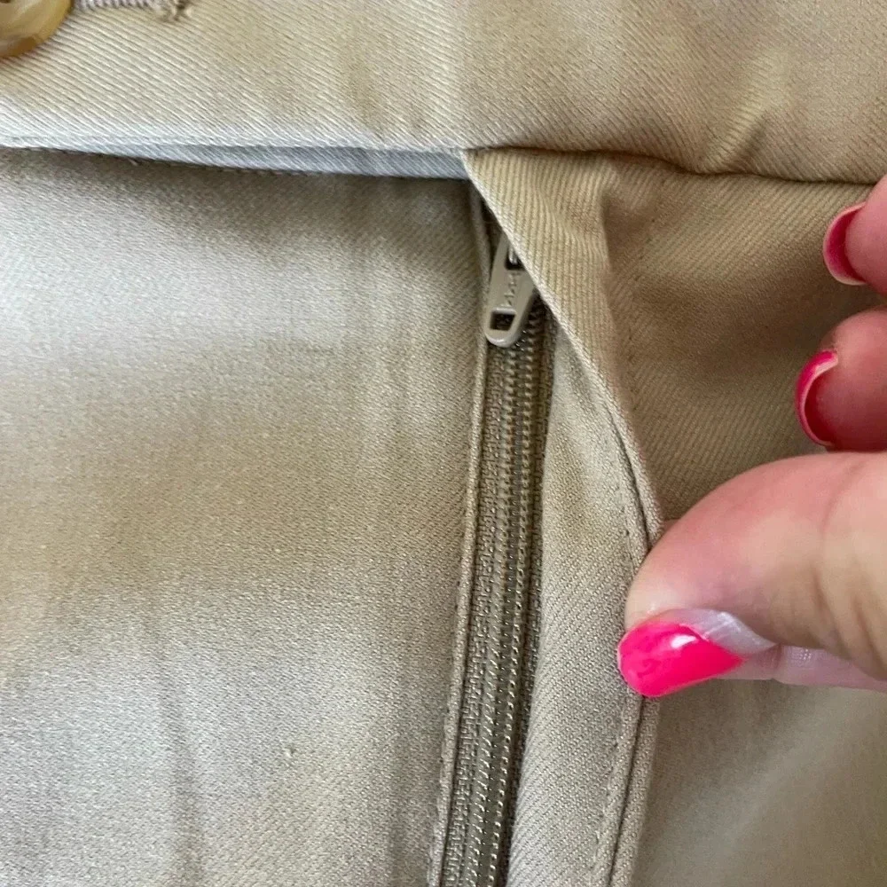 Banana Republic tan wide leg knit pants - Picture 5 of 7